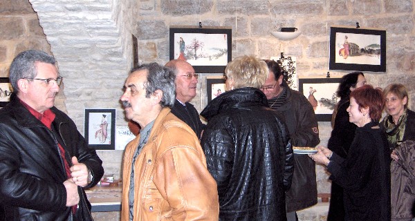 Vernissage d'exposition à Vézénobres 